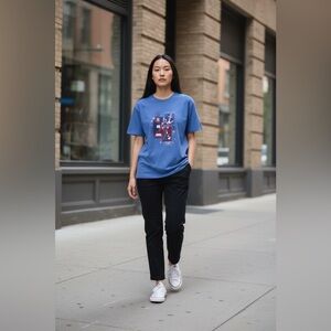 Holiday Editions Blue Nautical Graphic Tee